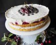 Tort cu visine, crema mascarpone si frisca-6