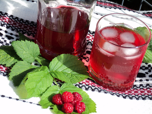 Sirop de zmeura, la rece