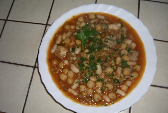 Mix de legume uscate cu carne