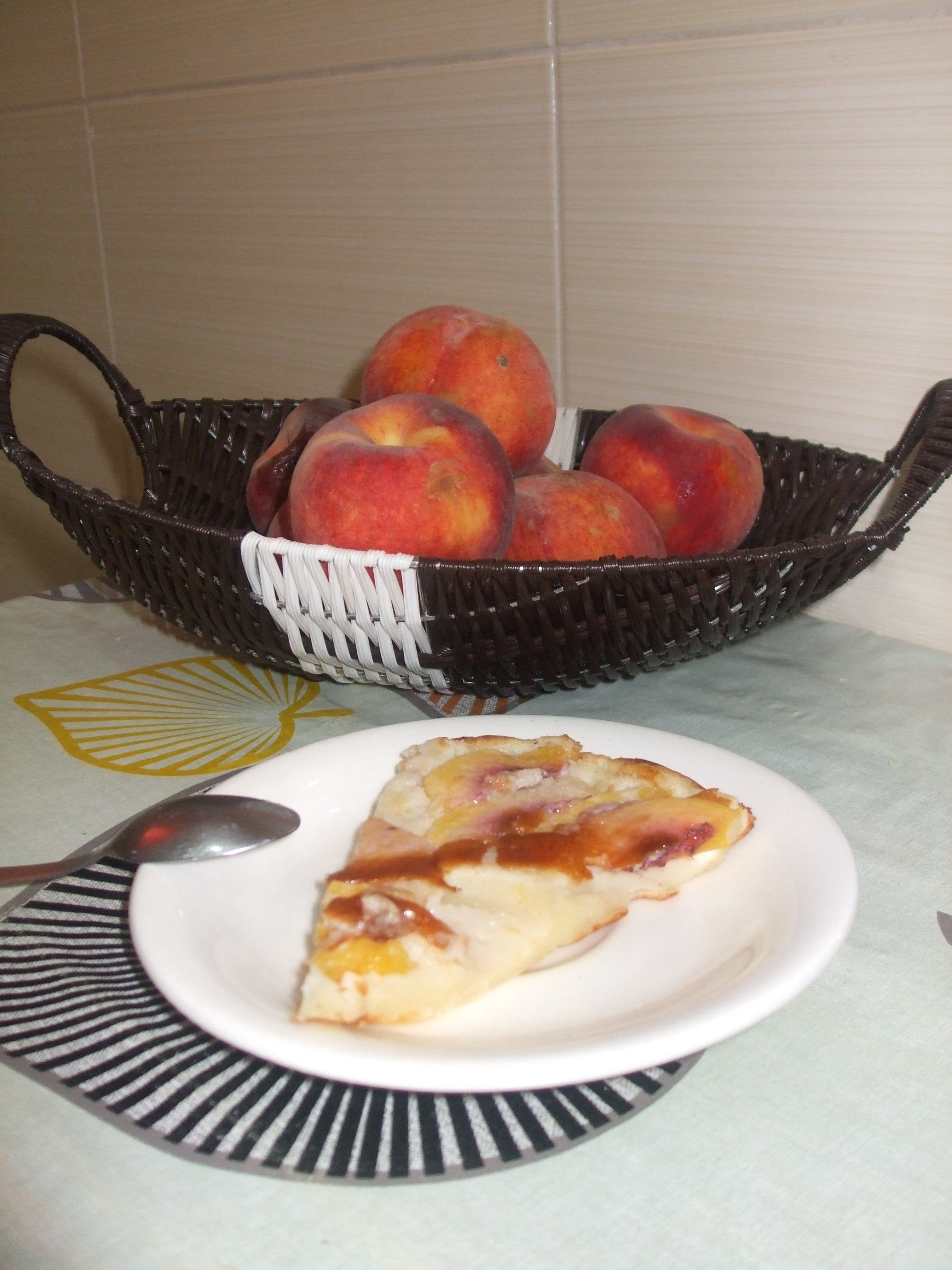 Clafoutis cu piersici