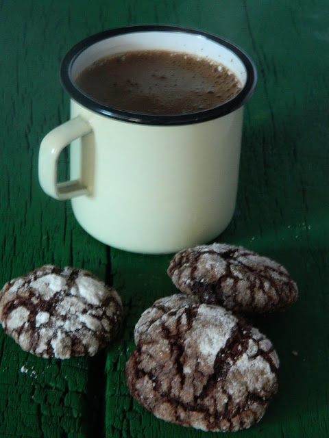 Crinkles cu cacao si cardamon