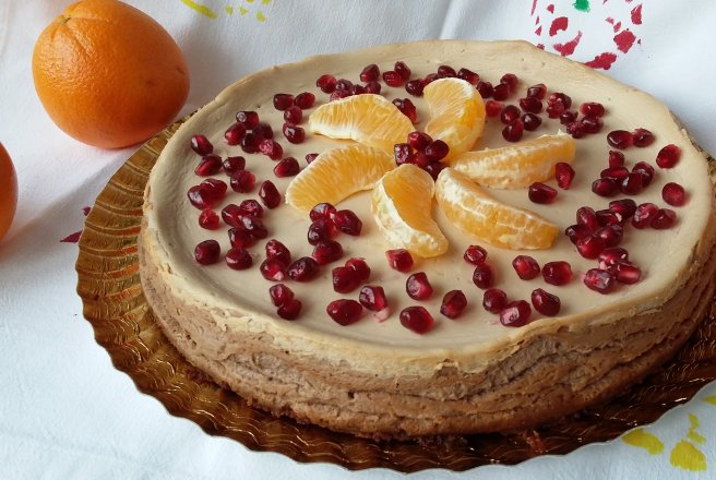 Cheesecake cu ciocolata si portocale