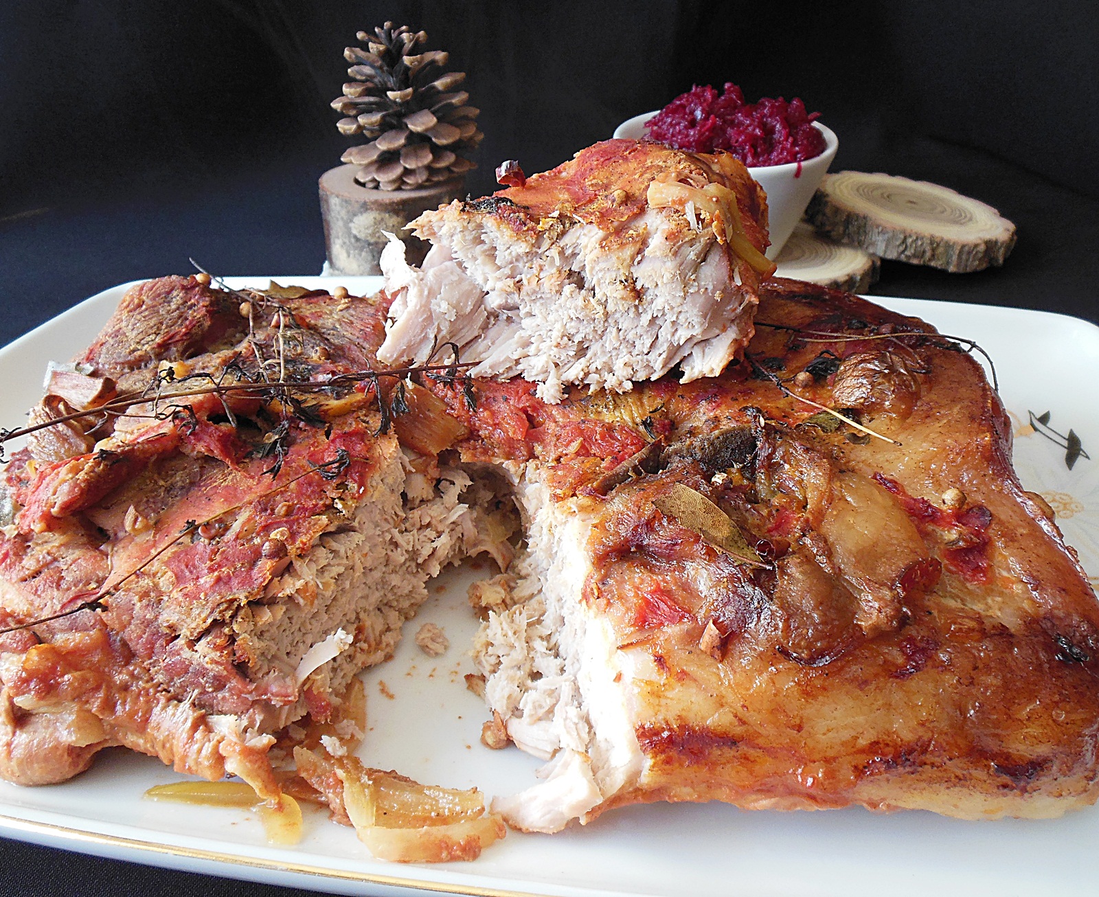 Pulpa de porc la cuptor