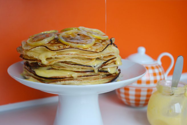 Pancakes cu crema de lamaie