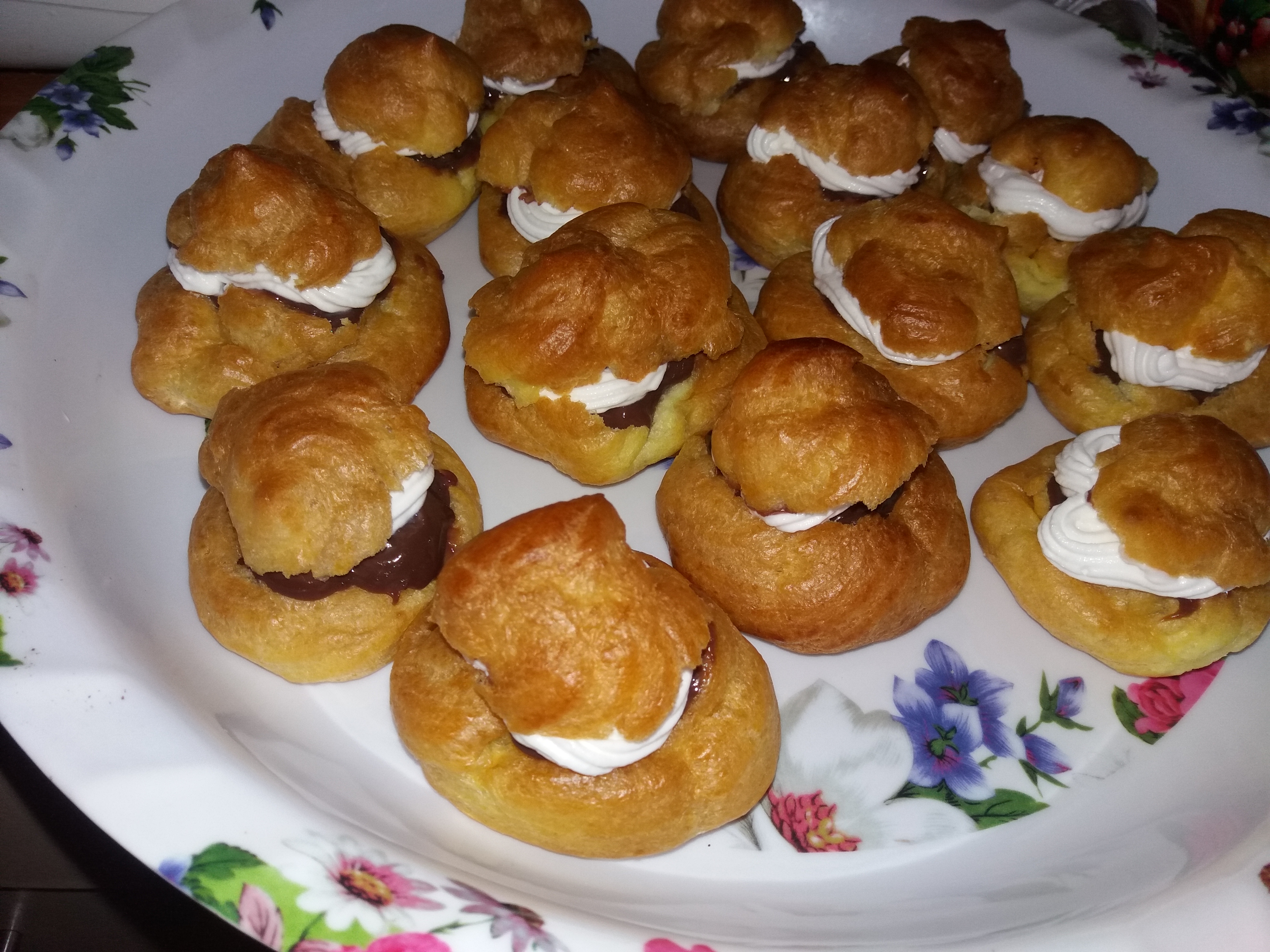 Choux a la creme facute acasa