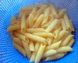 Penne rigate cu praz, ciuperci si spanac-6