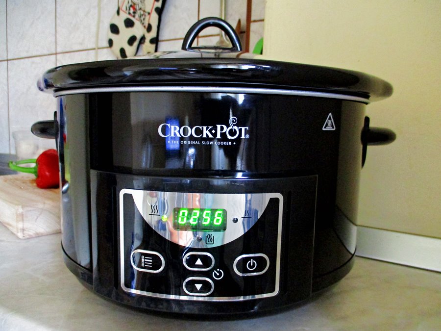 Supa picanta de ciuperci si branza tofu la slow cooker Crock-Pot 4,7 L