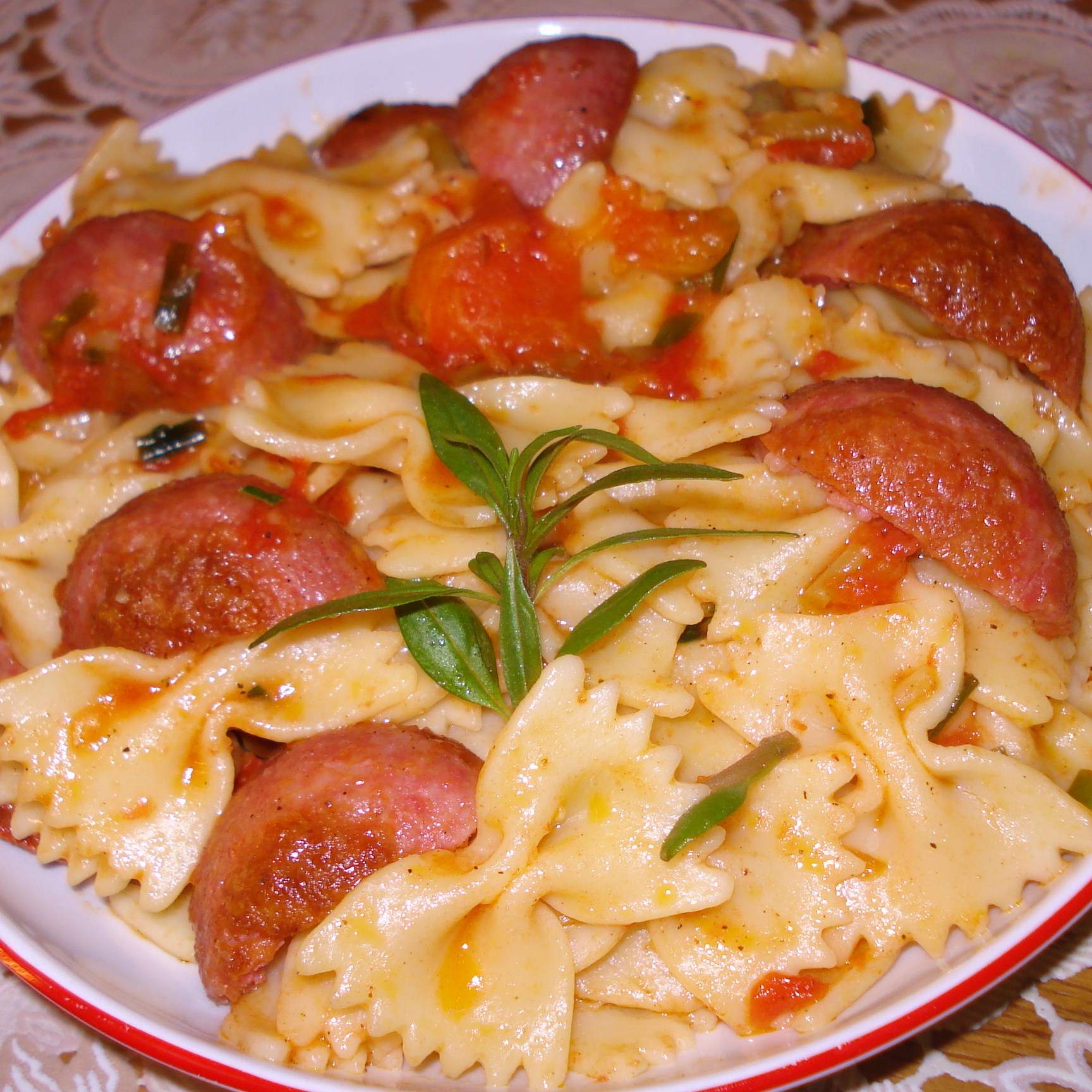 Farfalle cu 