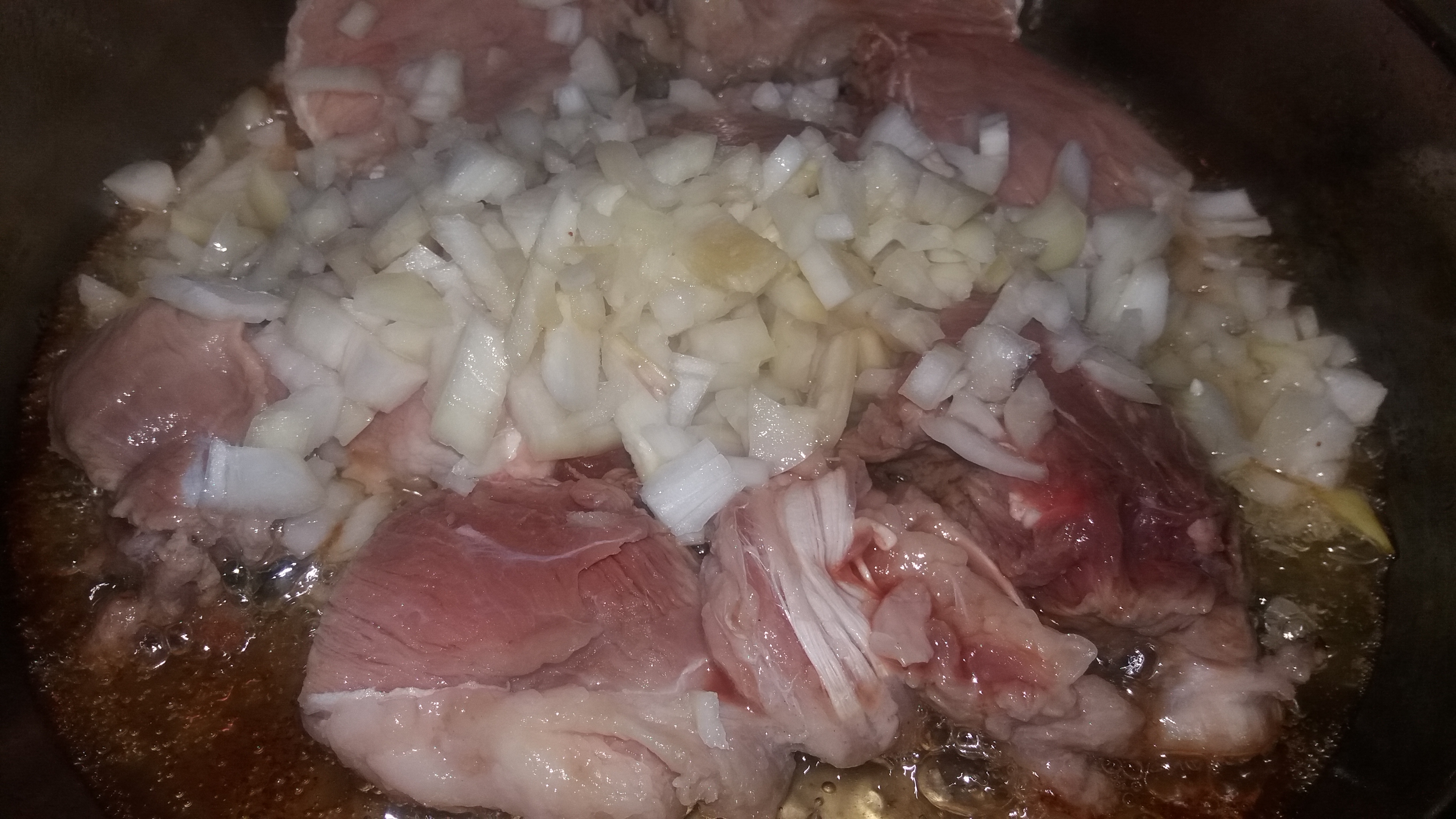 Orez cu legume si carne de porc