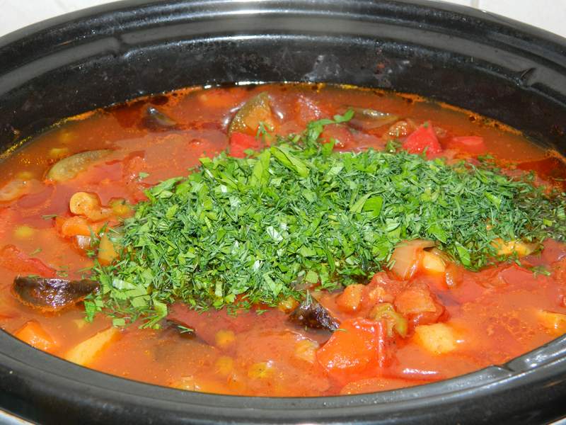 Ghiveci de legume la slow cooker Crock-Pot