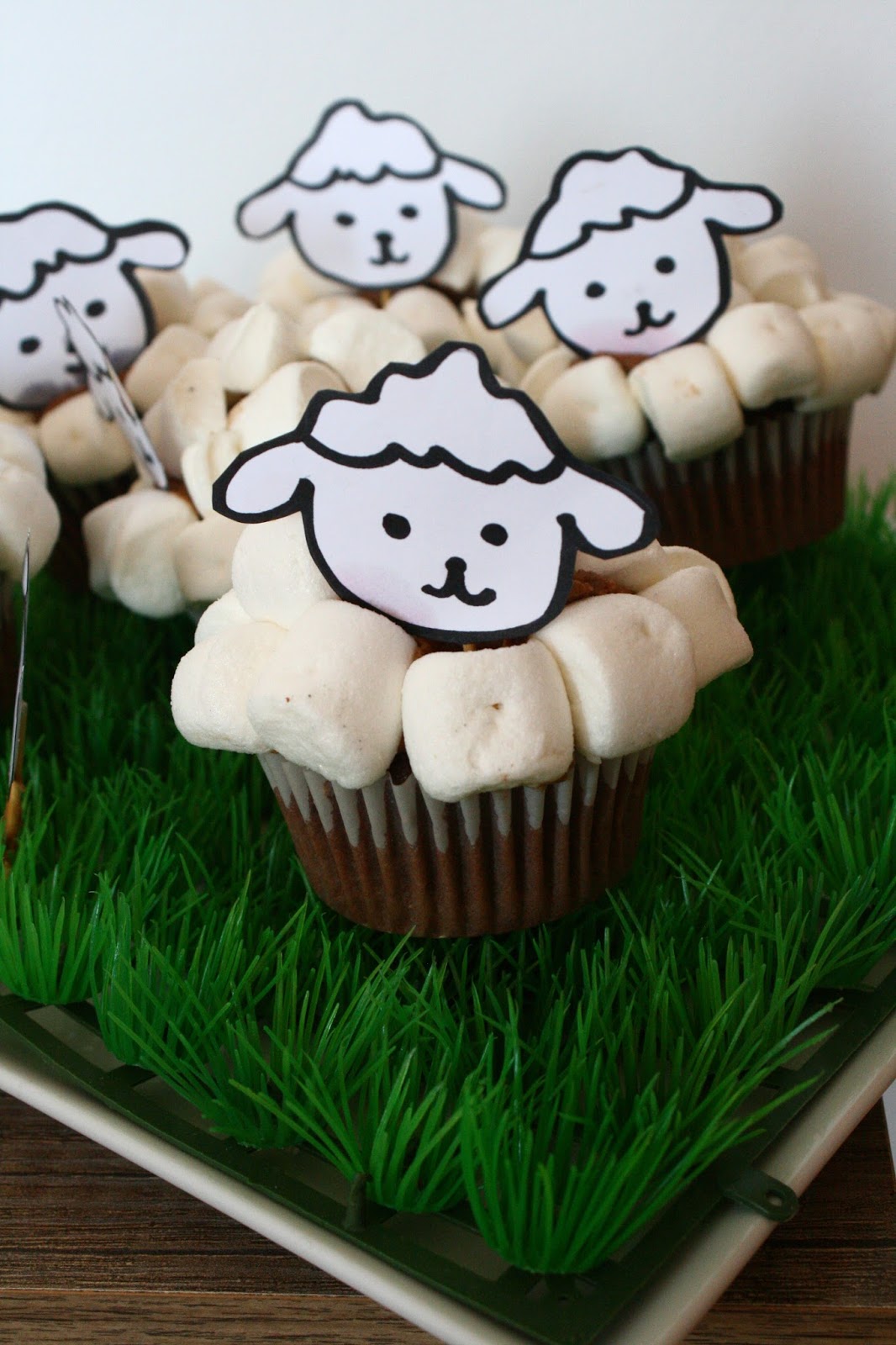 Lamb cupcakes