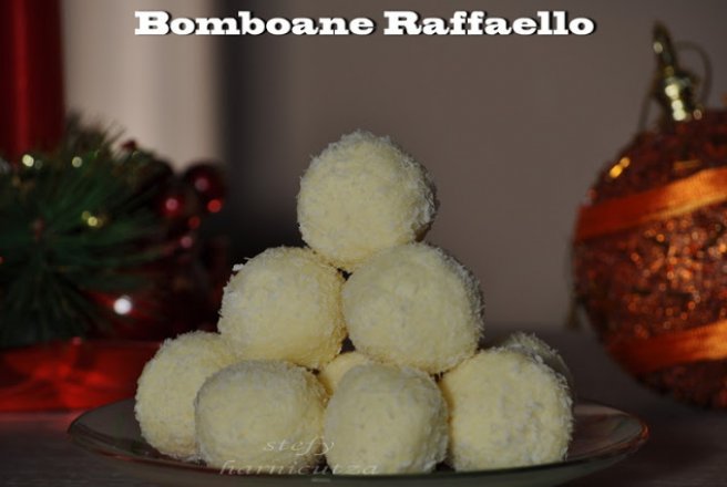 Bomboane Raffaello, desertul care cucereste prin gust si aroma fina a nucii de cocos