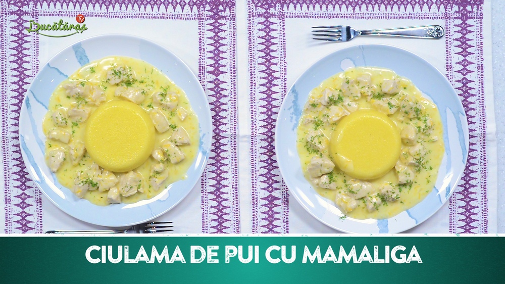 Ciulama de pui cu mamaliga