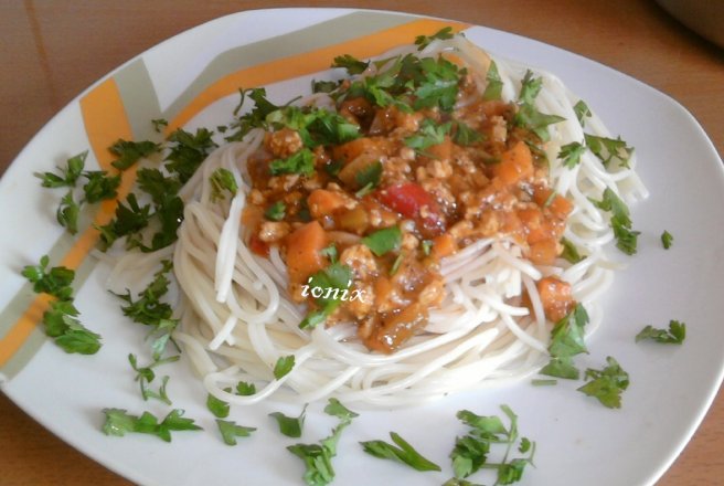 Spaghetti Ionixese con pollo