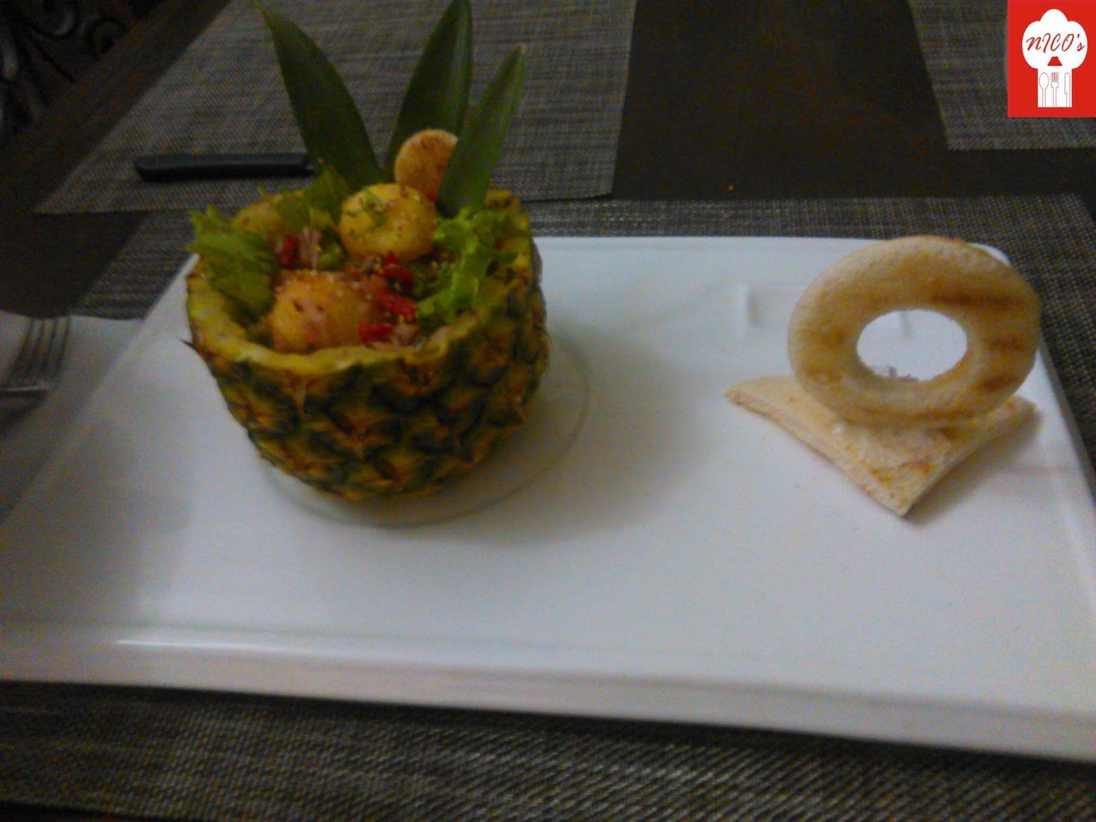 Salata de ananas cu scoici