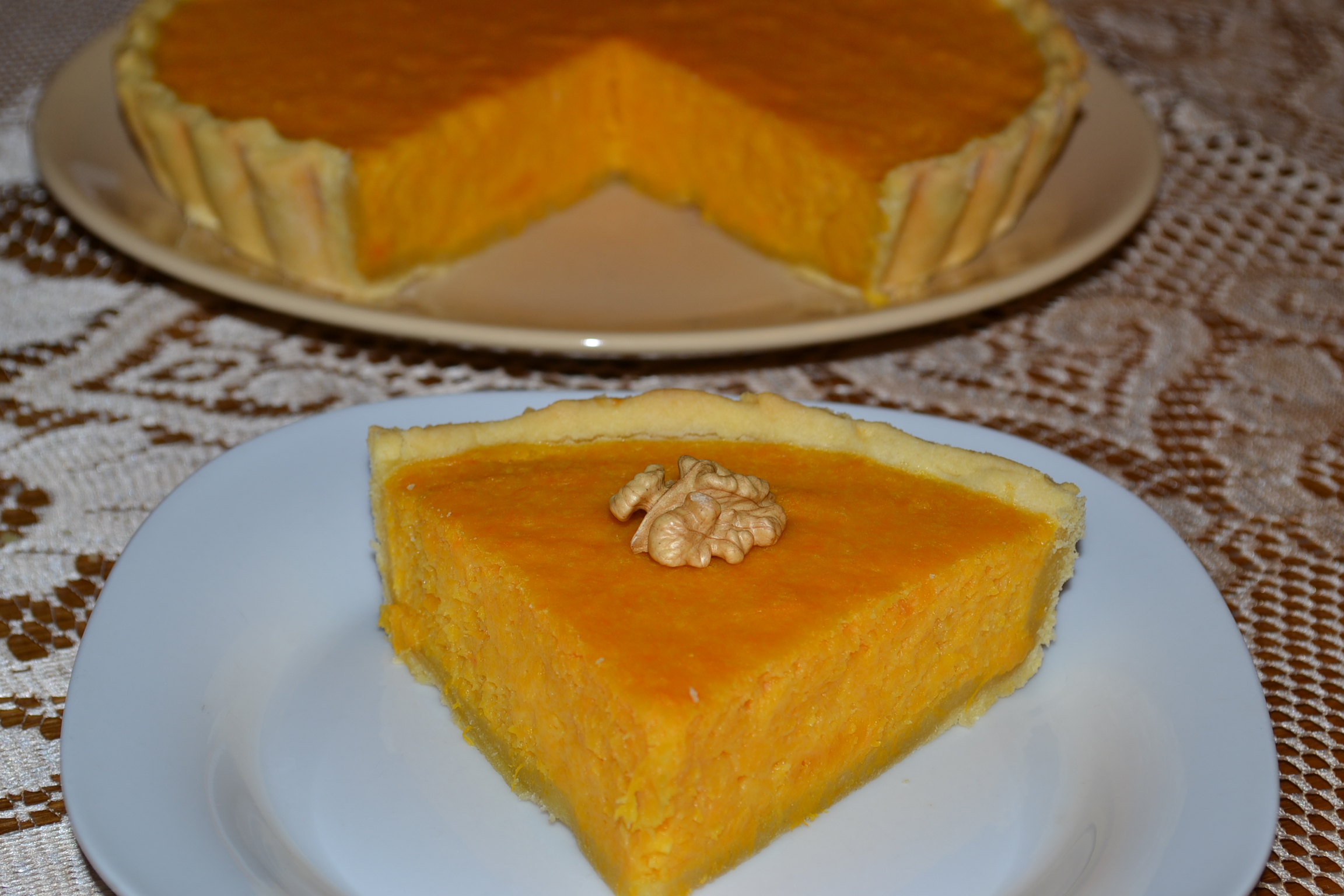 Desert tarta cu crema de dovleac