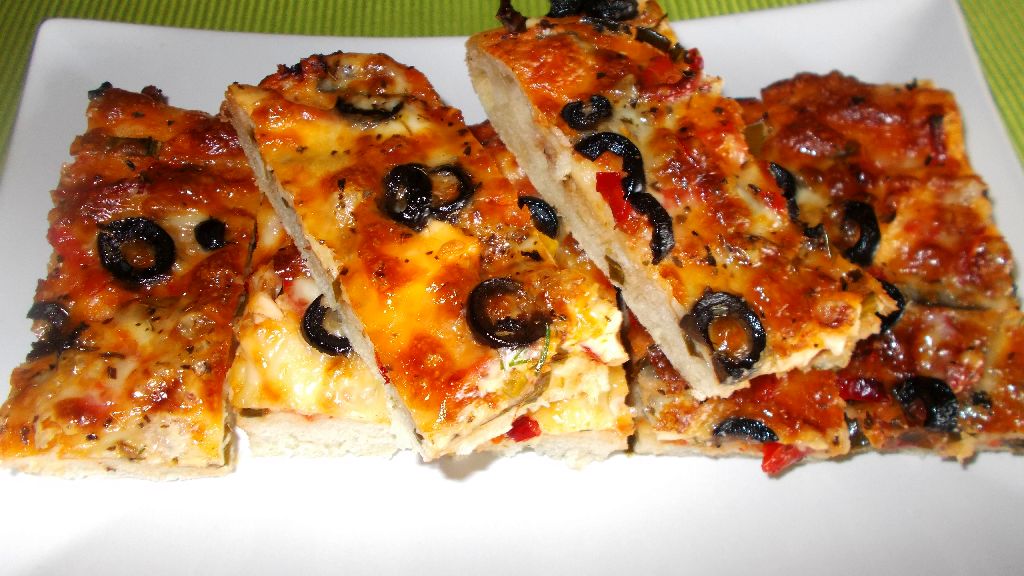 Pizza lacto-vegetariana