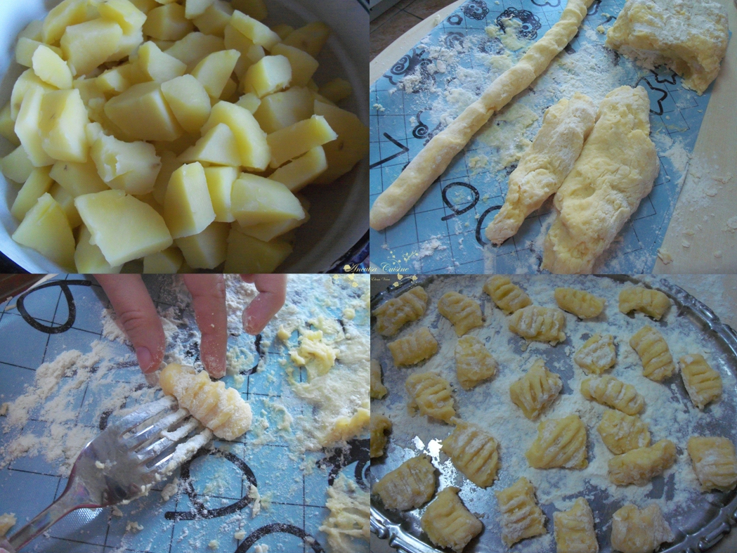 Gnocchi cu sos de rosii si ciuperci