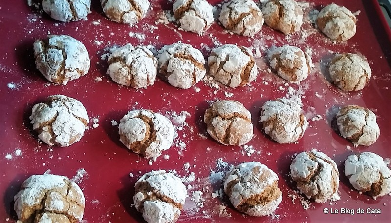 Desert biscuiti crinkles cu cafea