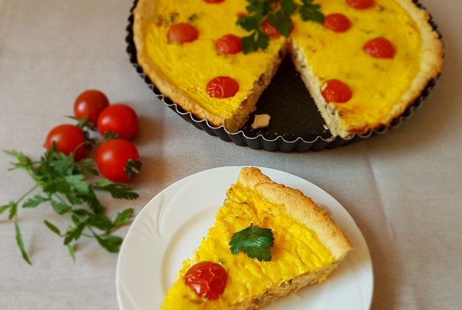 Aperitiv tarta cu ciuperci si piept de pui