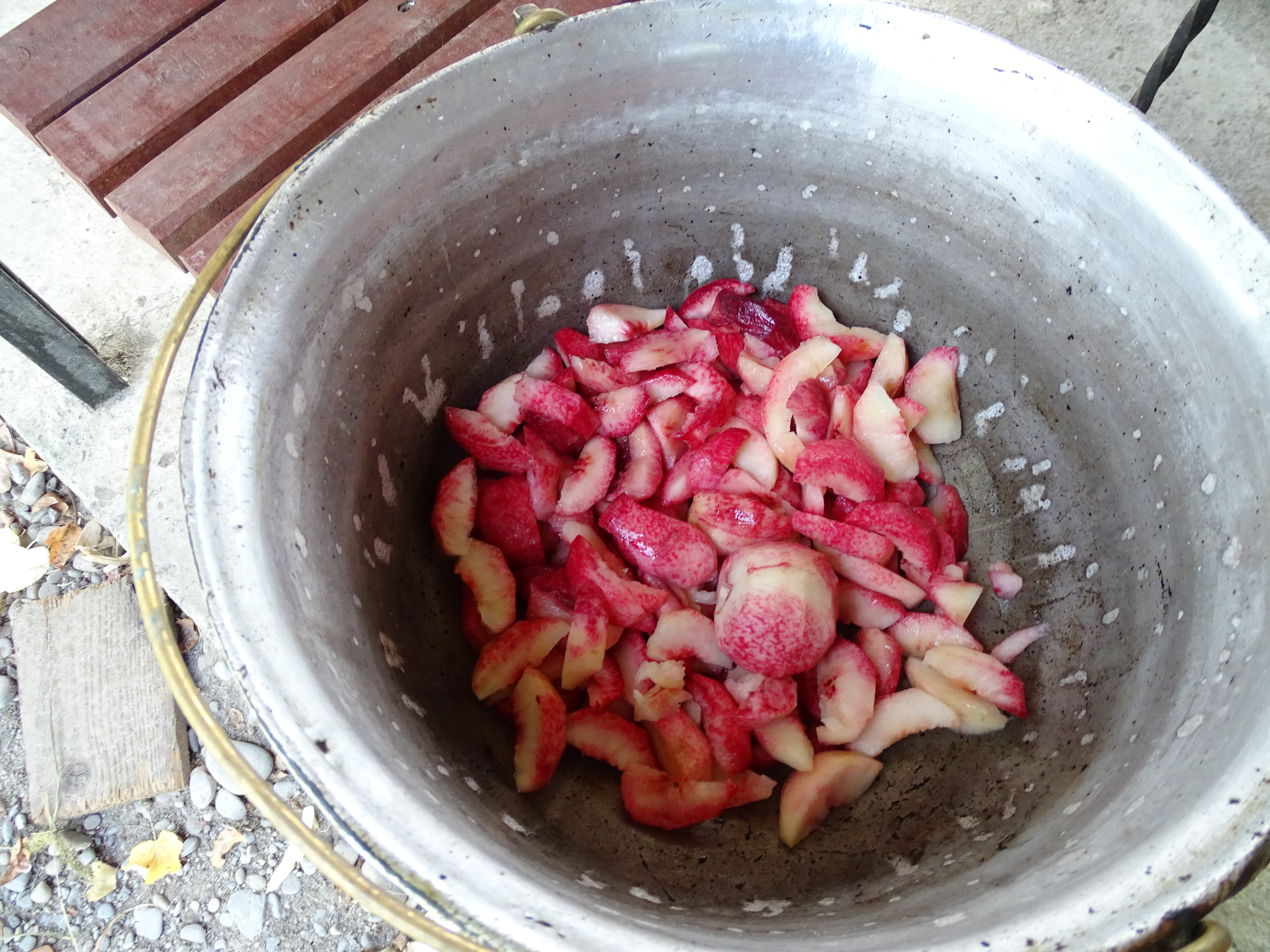 Gem din piersici rosii de gradina