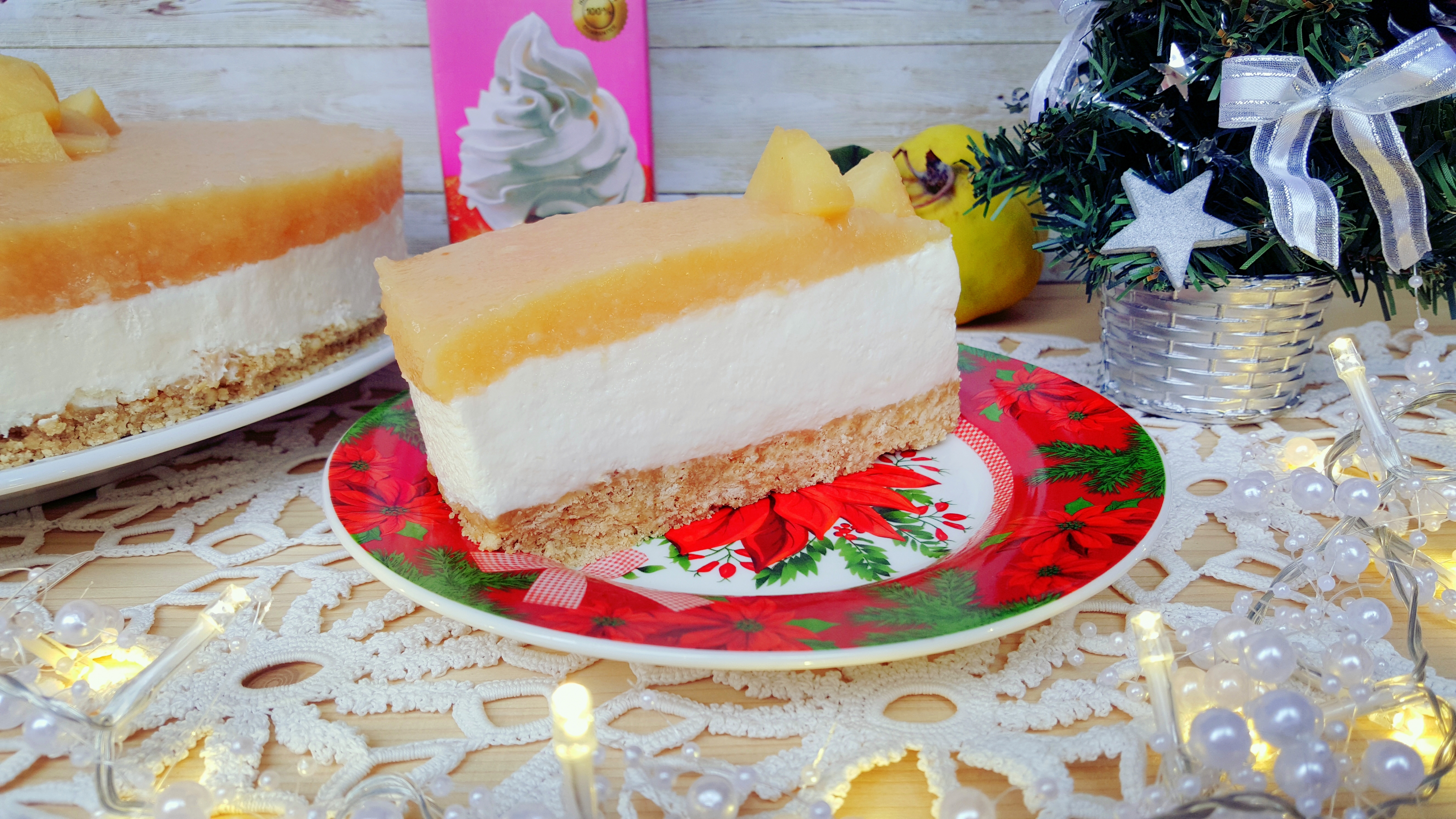 Cheesecake cu jeleu de gutui