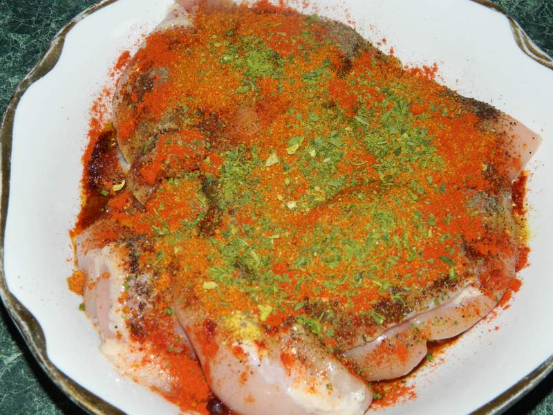 Pulpe de pui marinate la gratar