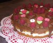 Desert tort cu mousse de vanilie si piure de zmeura-13