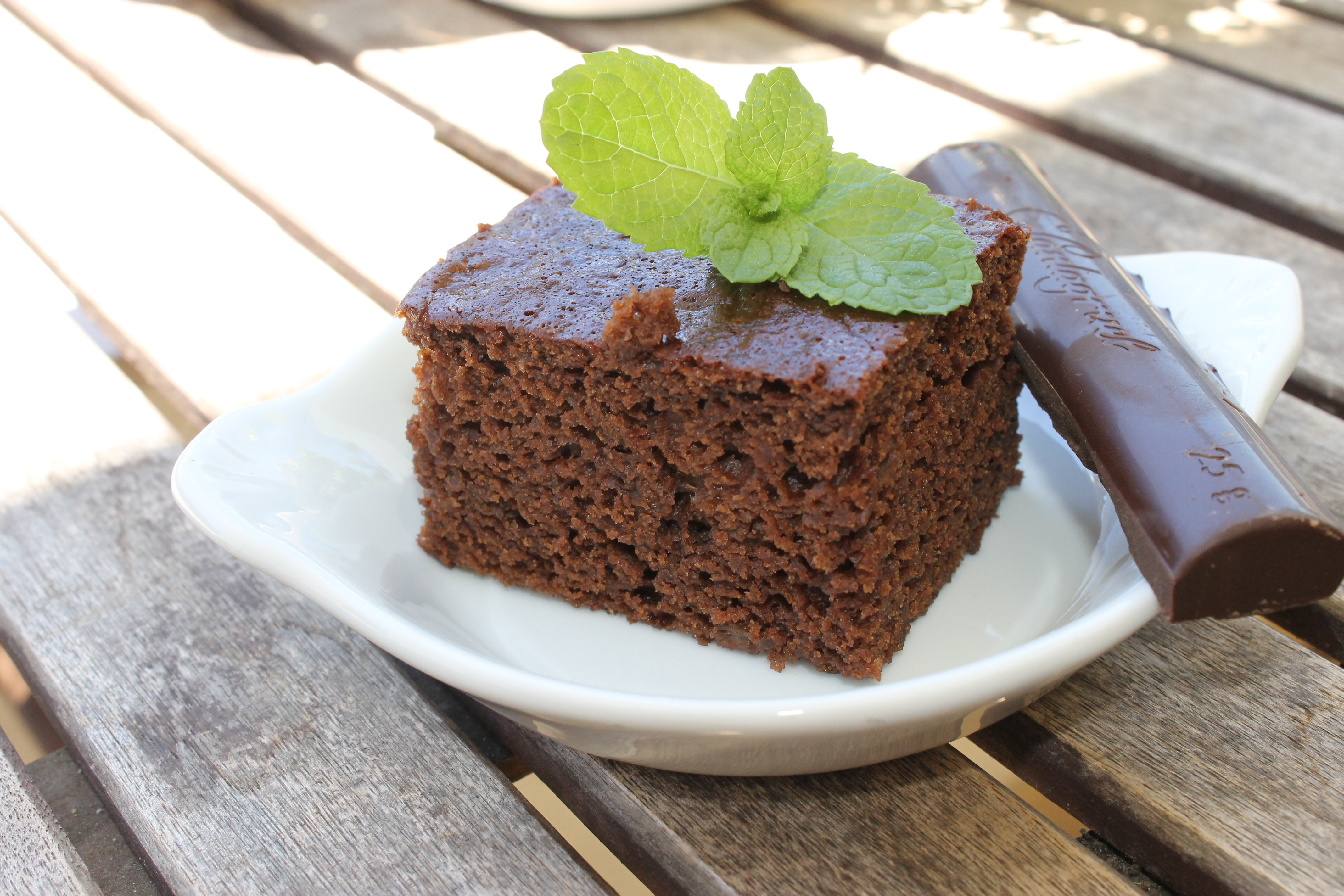 Desert brownie cu ciocolata si banane