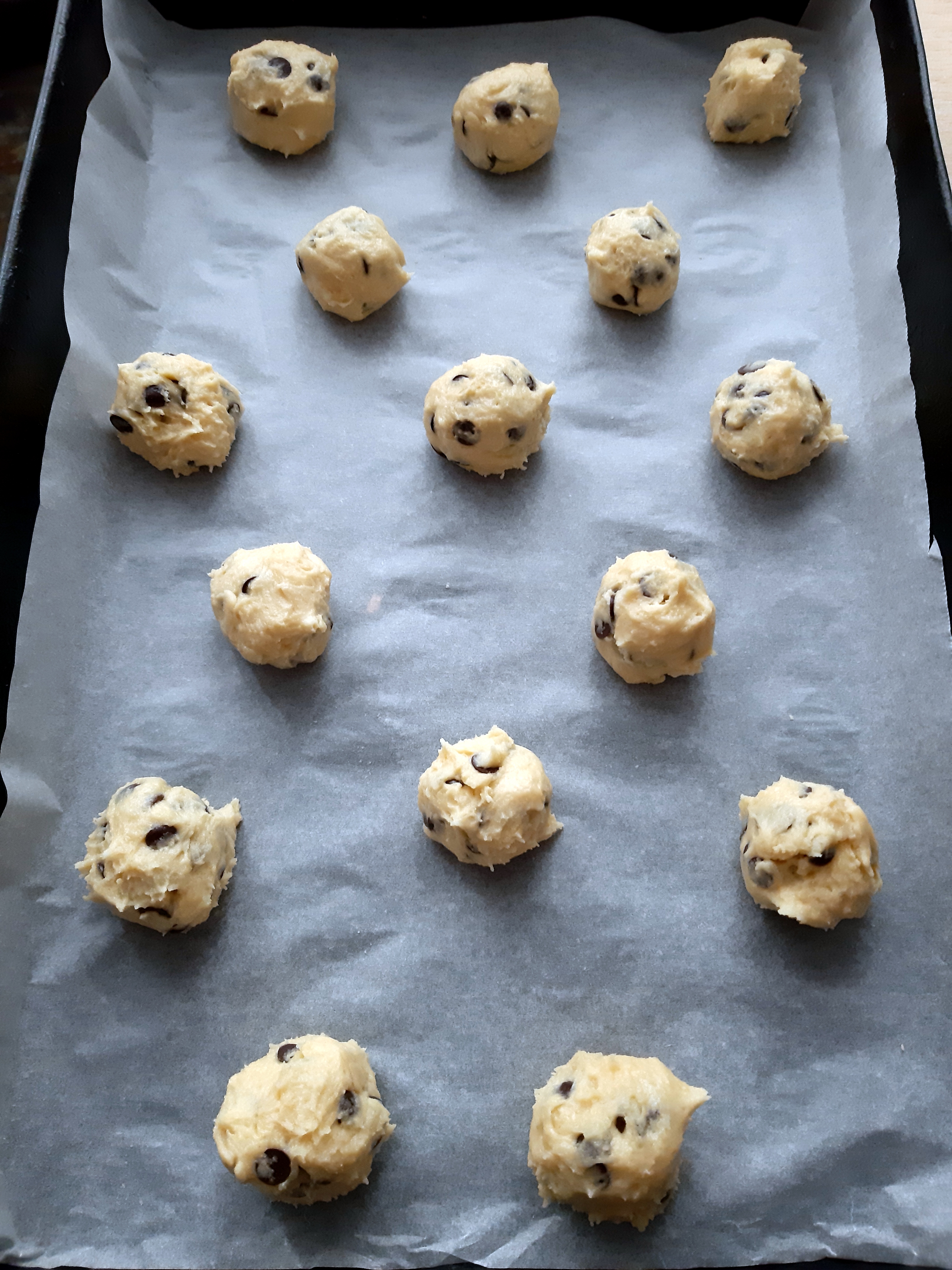 Desert American chocolate chip cookies