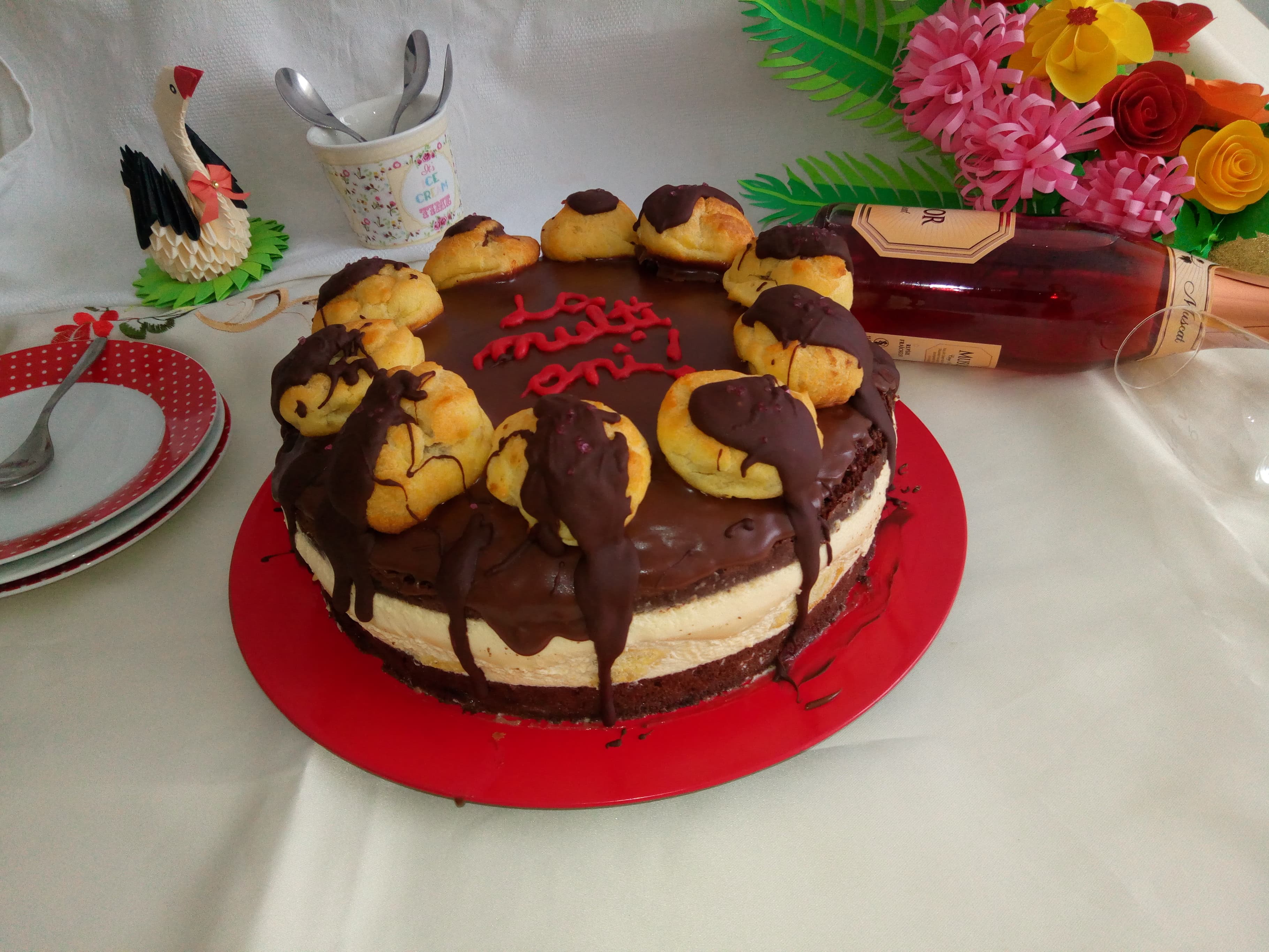 Desert tort profiterol