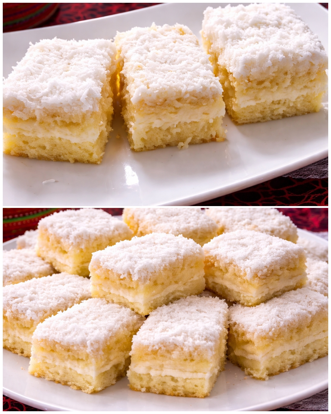 Desert prajitura cu cocos si ananas