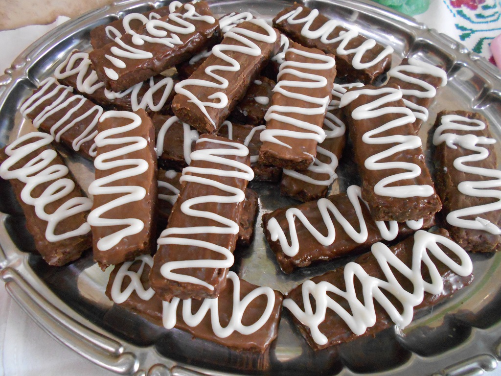 Desert batoane de ciocolata, cu nuca de cocos