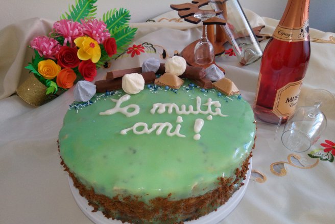 Desert tort spirala cu jeleu de zmeura si oreo