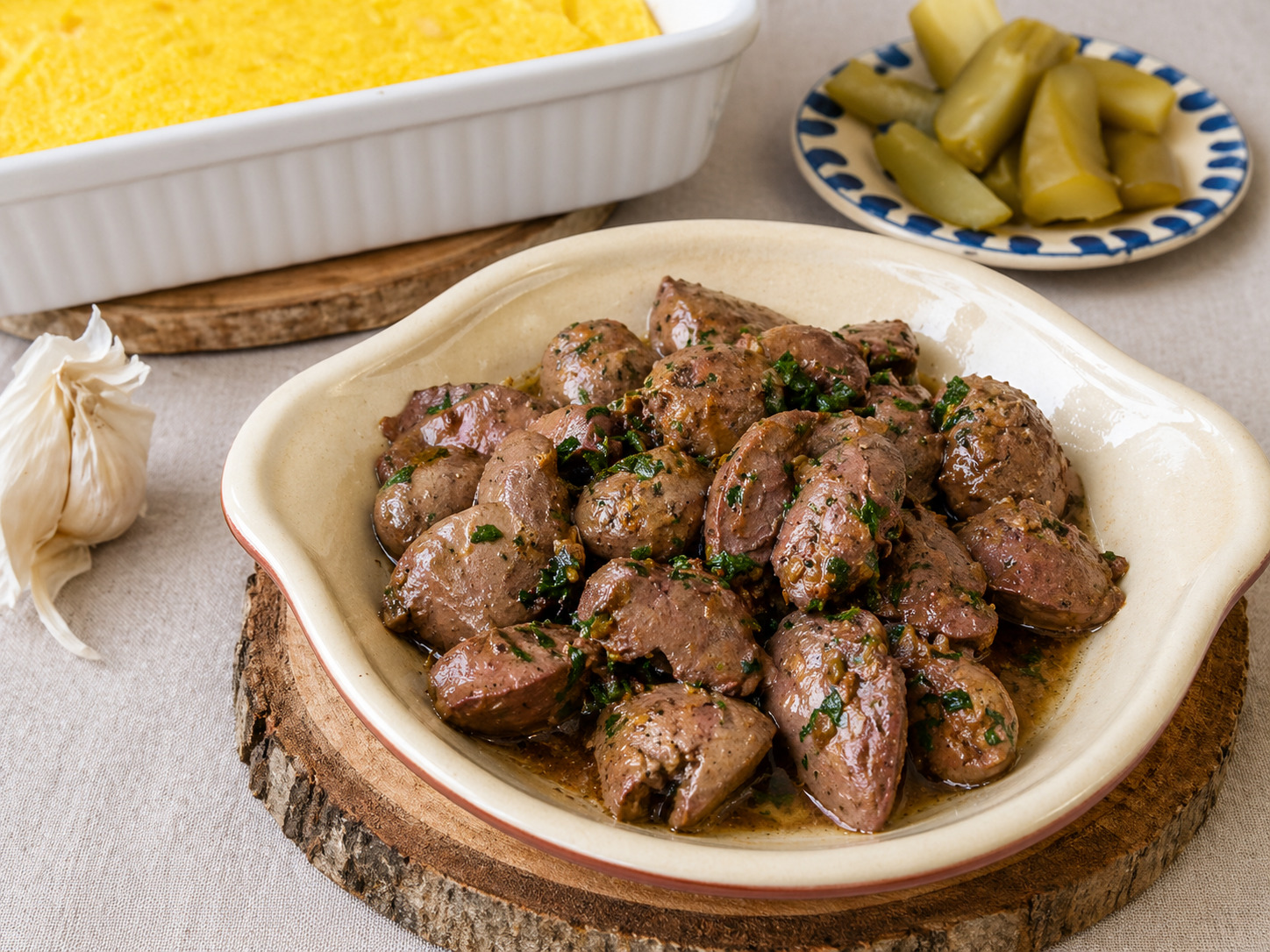 Ficatei in sos de ceapa