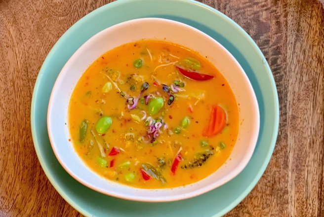 Thai red curry cu legume