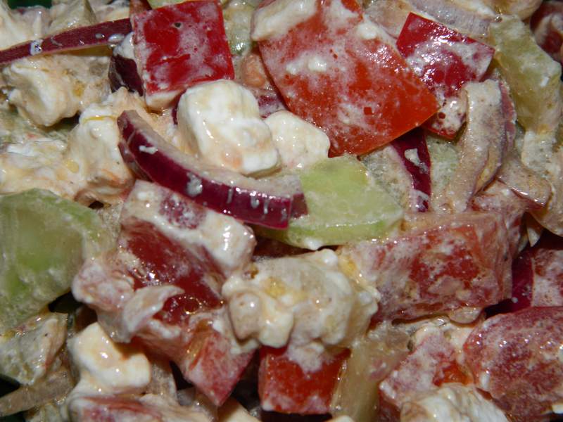 Salata cu branza feta