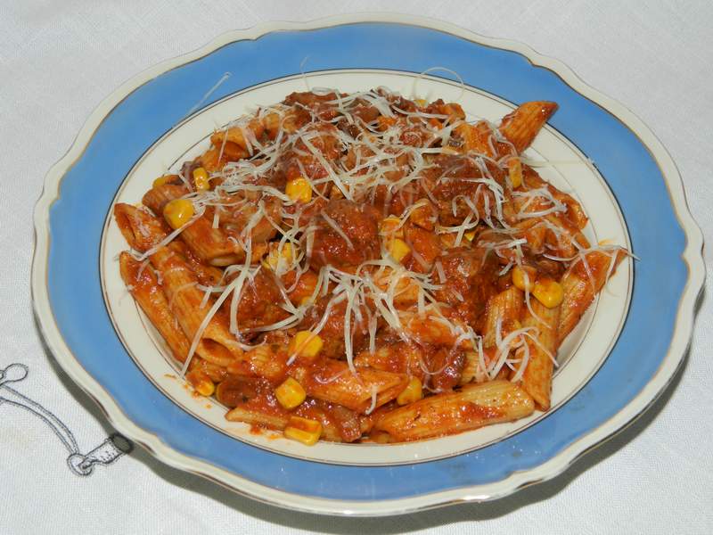 Penne Rigate cu chiftelute