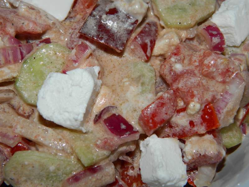 Salata de vara cu branza feta