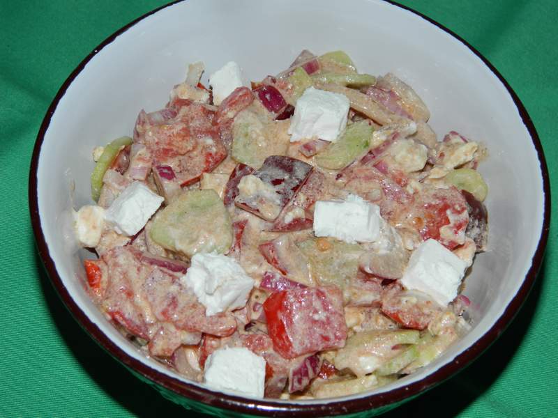 Salata de vara cu branza feta