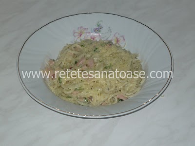 Spaghete carbonara, reţetă adaptata