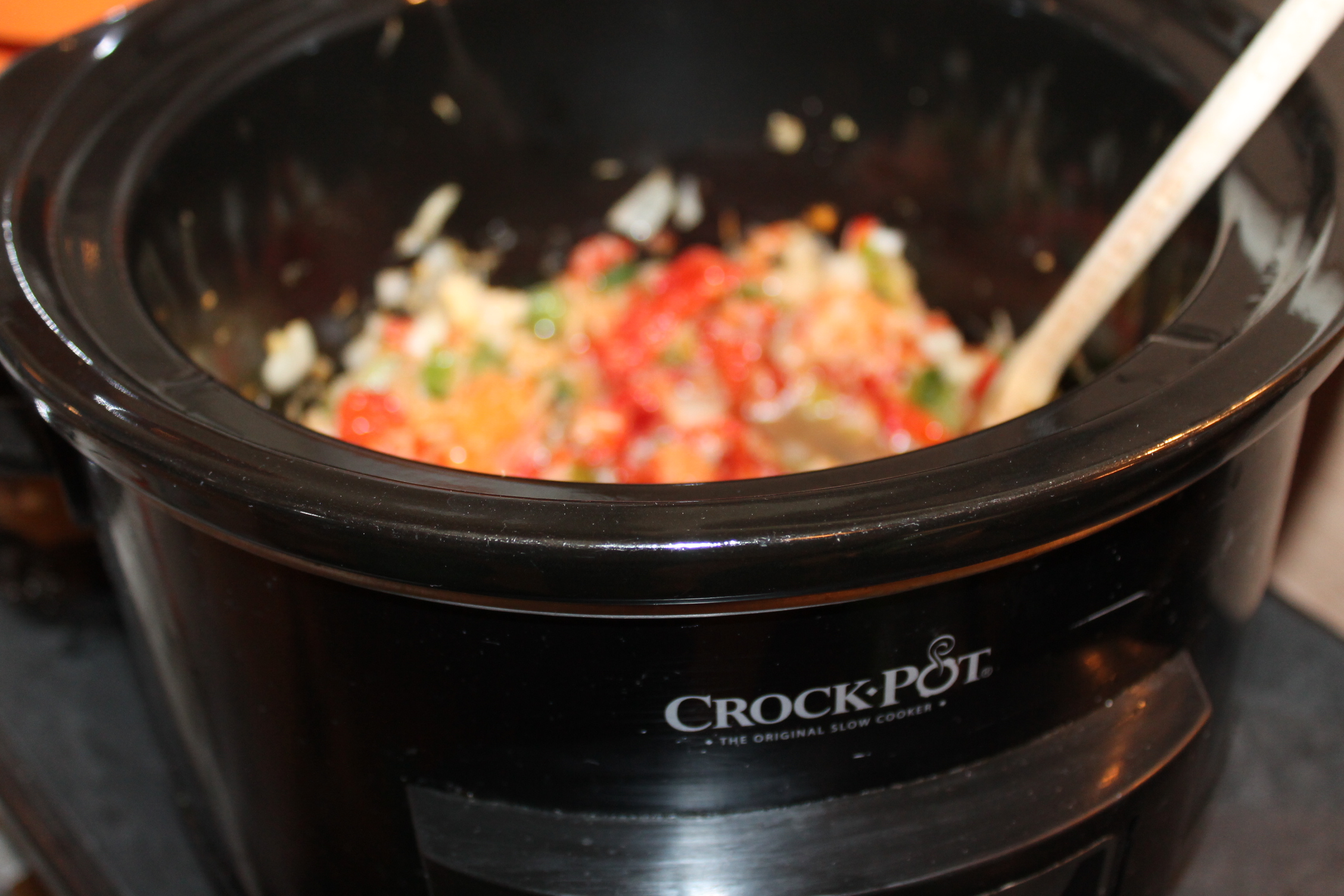 Perle de tapioca cu legume si somon la slow cooker Crock Pot