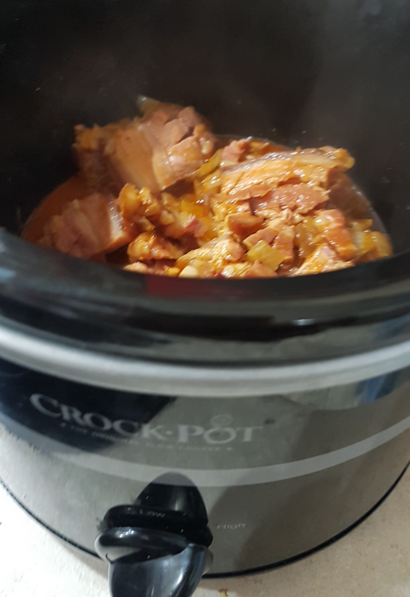 Fasole frecata la slow cooker Crock Pot