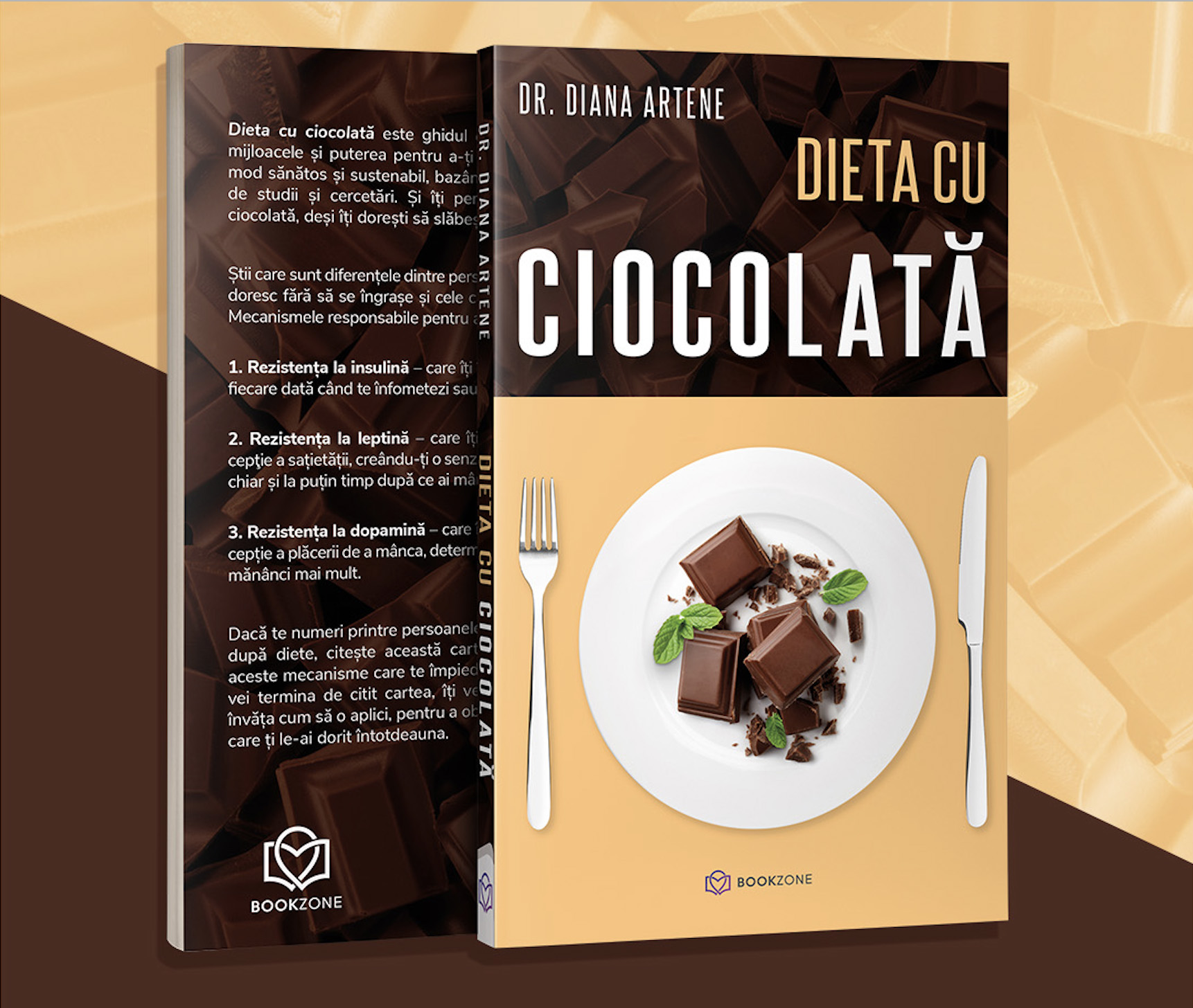 Dieta cu ciocolata, cartea Dianei Artene, doctor in nutritie oncologica si masterand in stiintele nutritiei, se lanseaza marti in limba romana