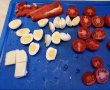 Placinta cu mozzarella, oua de prepelita si rosii cherry-2