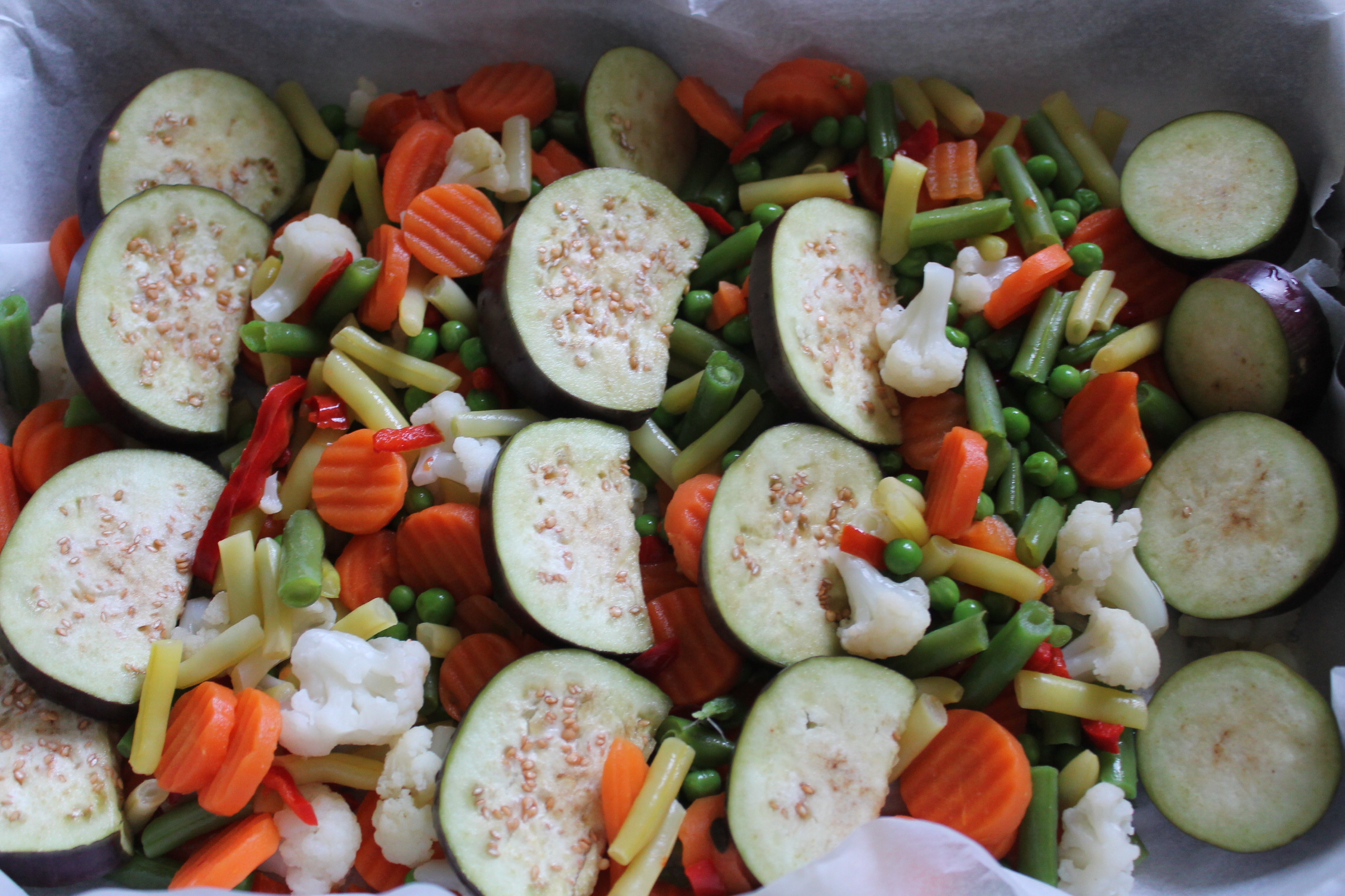 File de merlucius si legume en papillote