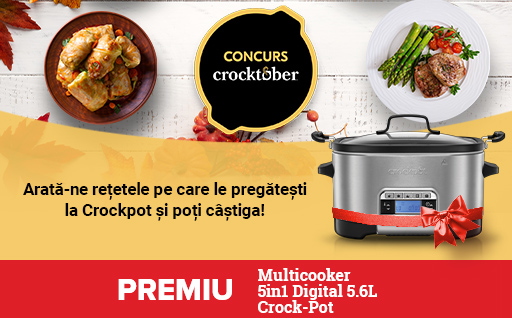 CONCURS CULINAR - Arata-ne ce gatesti cu ajutorul Crock Pot si noi te premiem!