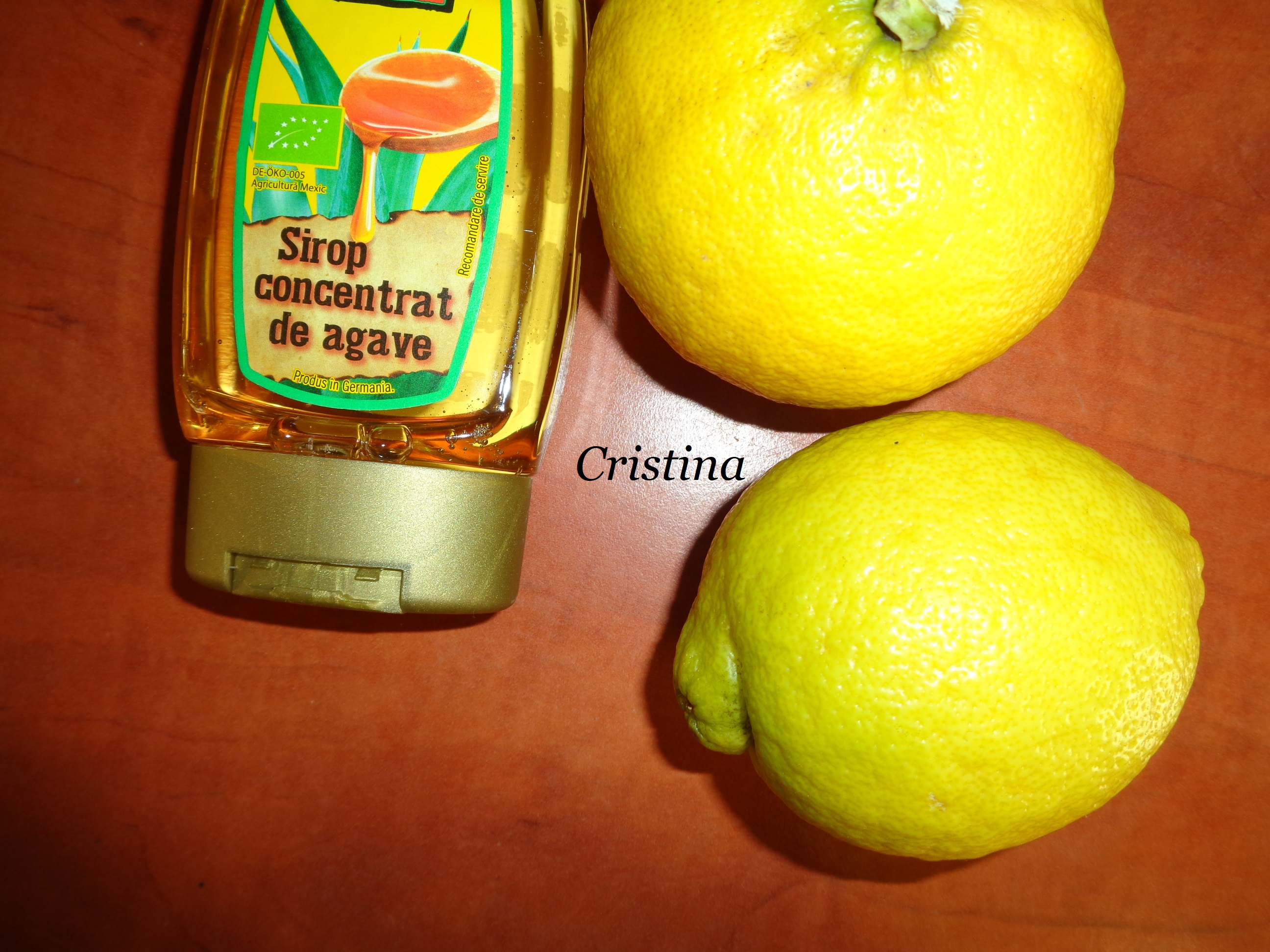 Limonada de zmeura cu sirop de agave