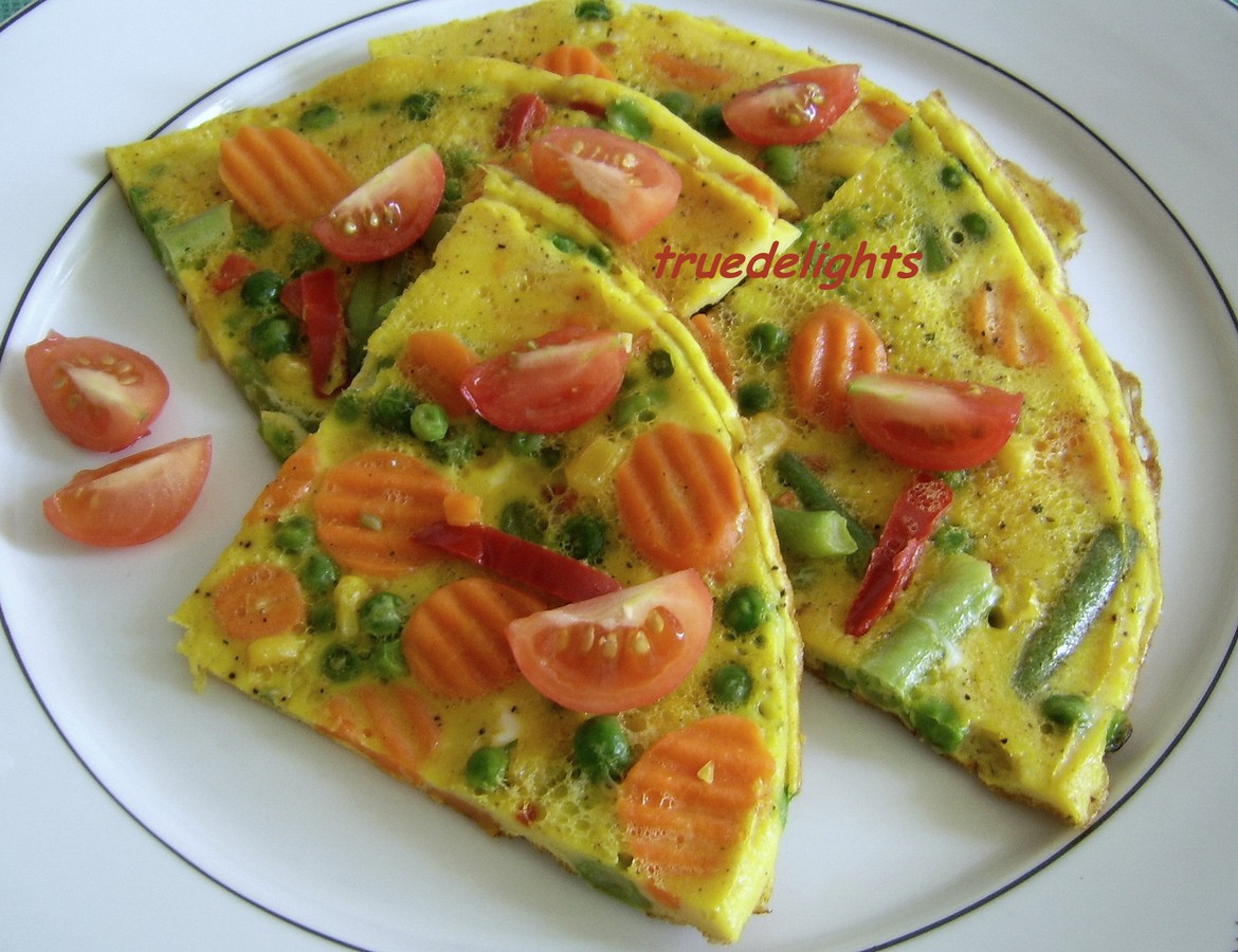 Tortilla con verduras