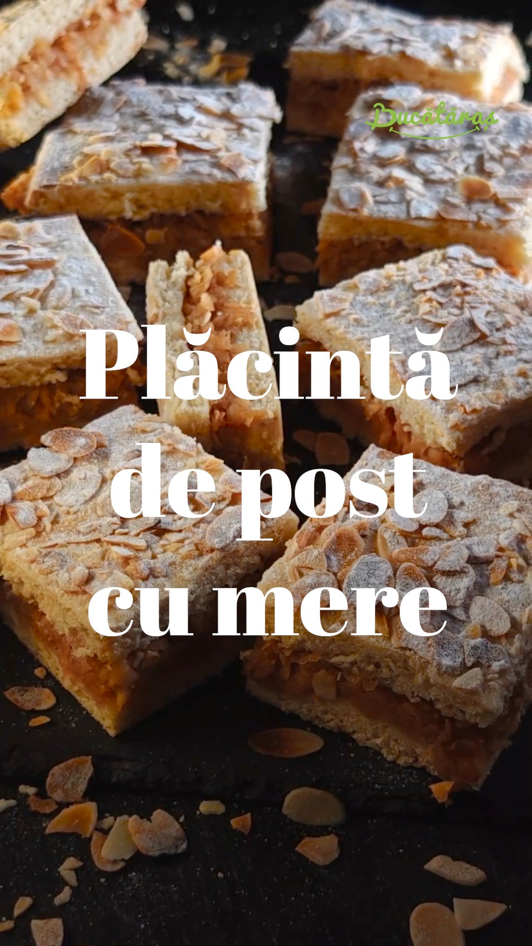 Plăcintă de post cu mere - Gustoasă, fragedă și aromată